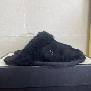 Koolaburra By UGG Milo 1015823 Black Sheepskin Shearling Mule Slippers Women's 9